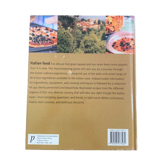 The Italian Cookbook Hardcover 140 Illustrated Recipes different regions Italy - Picture 2 of 14